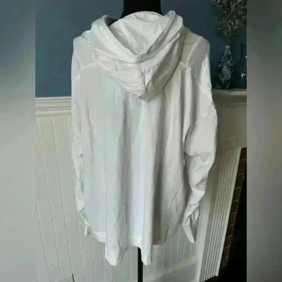 NWOT Free People Hot Shot Oversized Hoodie ~ White ~ S~ 💟🤍 - Picture 11 of 14